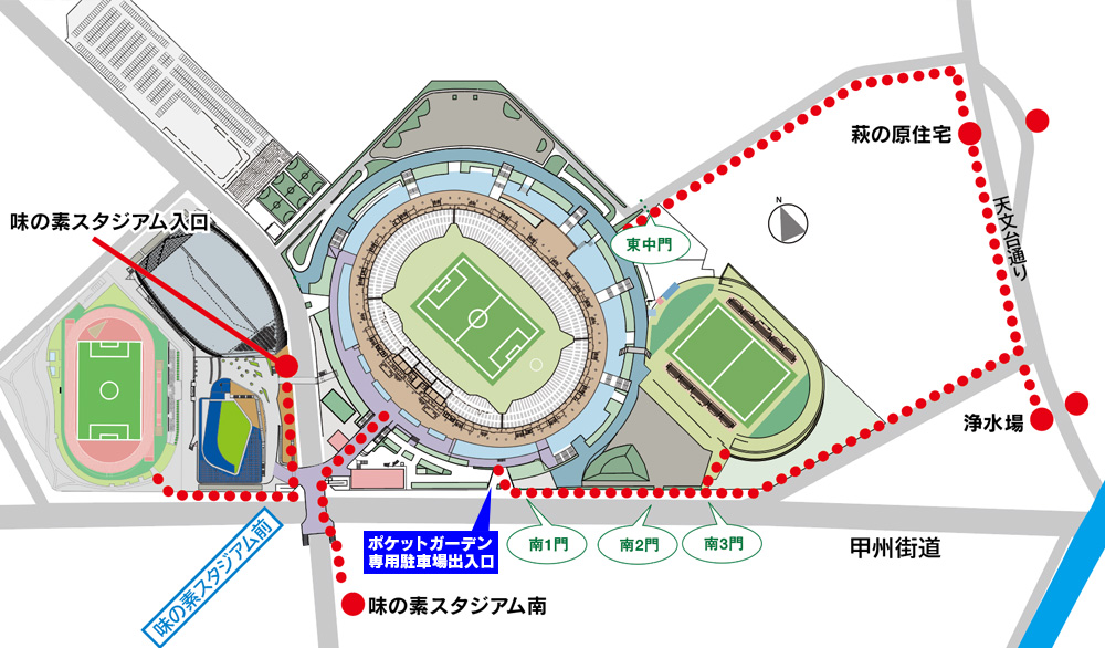 味スタ　バス停図