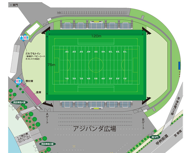 アミノバイタルフィールド 施設ガイド 味の素スタジアム