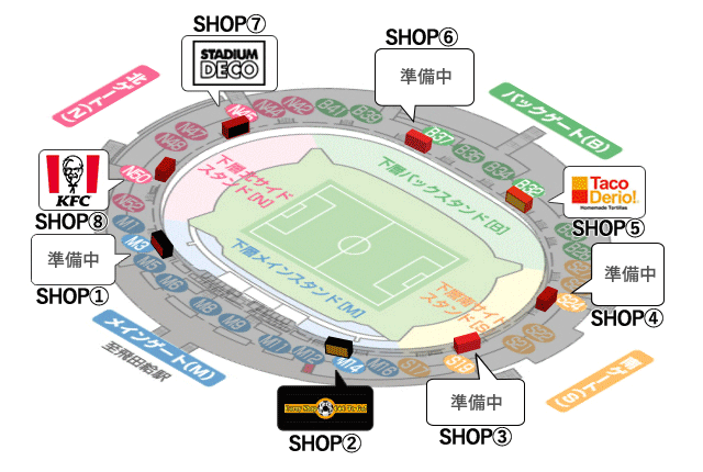 場内売店マップ