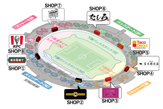 場内売店マップ